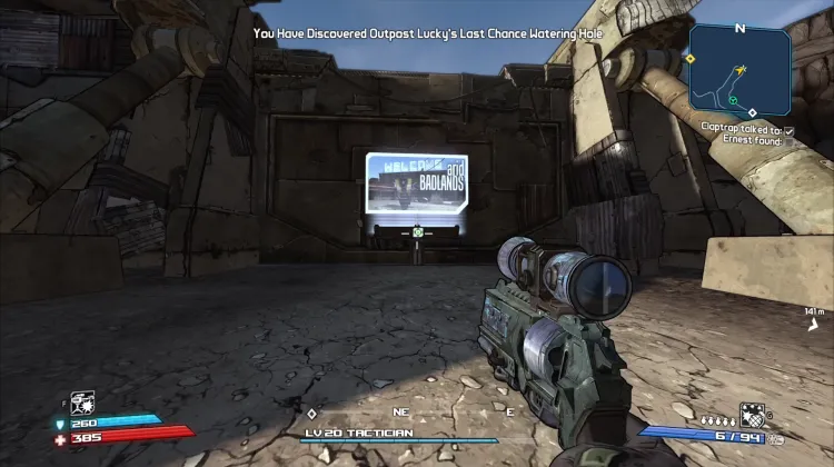 Map Exit to Arid Badlands