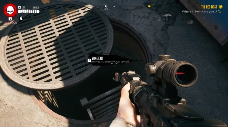 Brentwood Abwasserkanal