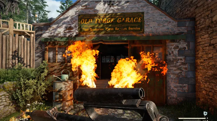 Unpassierbare Garageneinfahrt