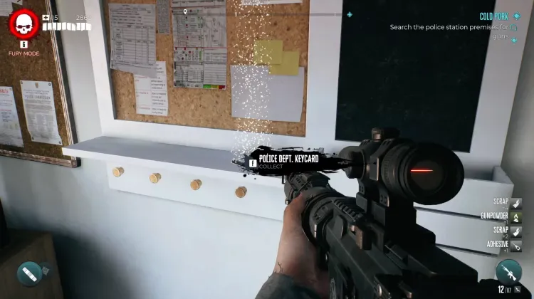 Polizei-Schlüsselkarte