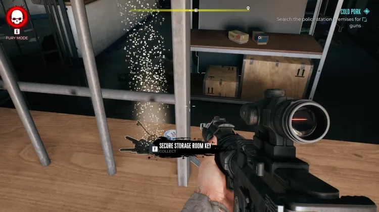 Schlüssel für sicheren Lagerraum