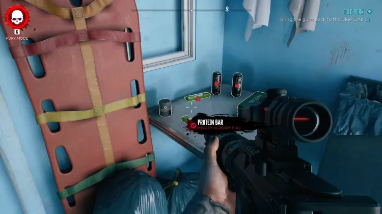 Proteinriegel und Energy-Drink