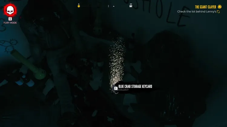 Blaue Krabbe Lager-Schlüsselkarte