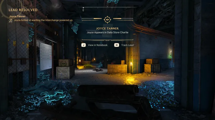 Joyce apparaît dans l'entrepôt de données Charlie