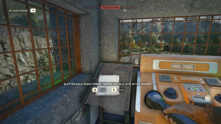 Wieża Radiowa Slatten Dale: Ukrywanie się w Jaskini w Kamieniołomie