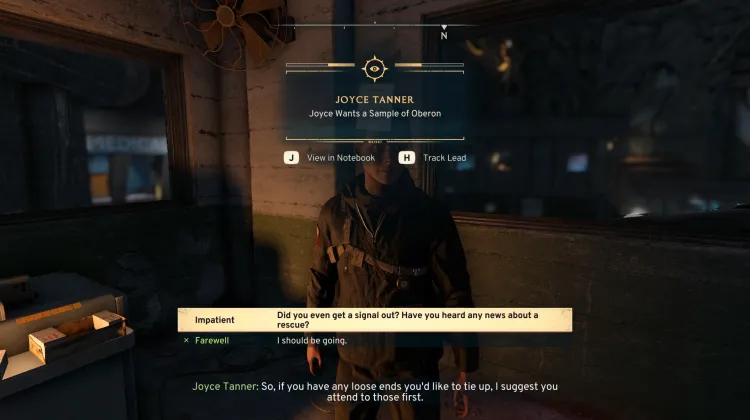 Joyce veut un échantillon d'Oberon