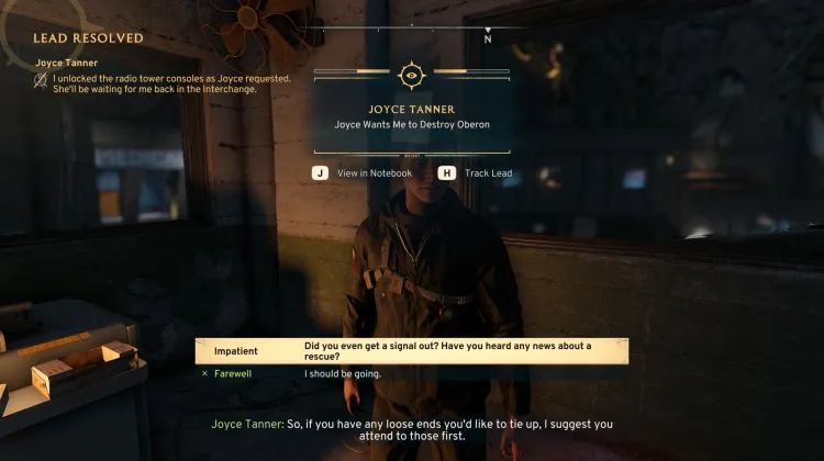 Joyce veut que je détruise Oberon