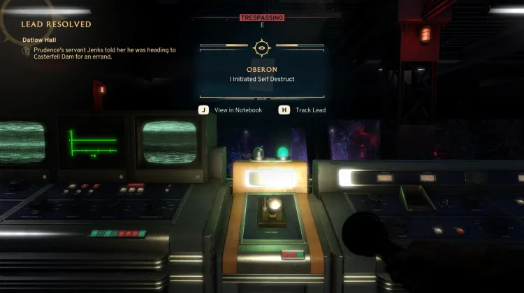 J'ai initié l'autodestruction