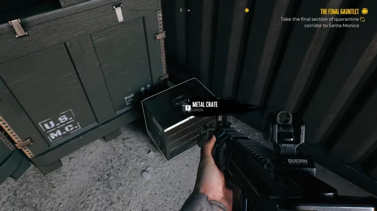 Robuste Kiste und Metallkiste