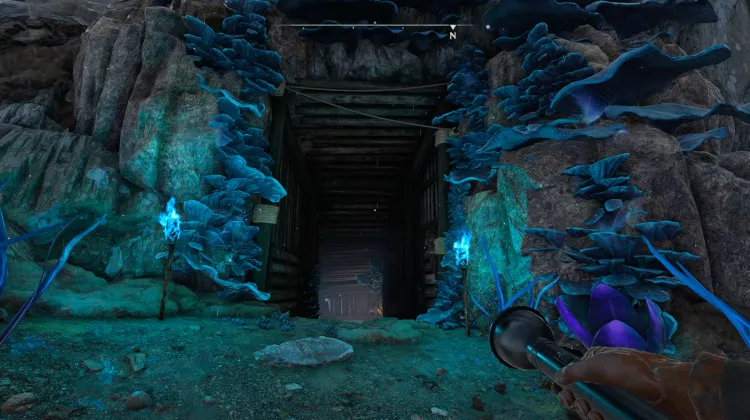 Minenschacht-Eingang