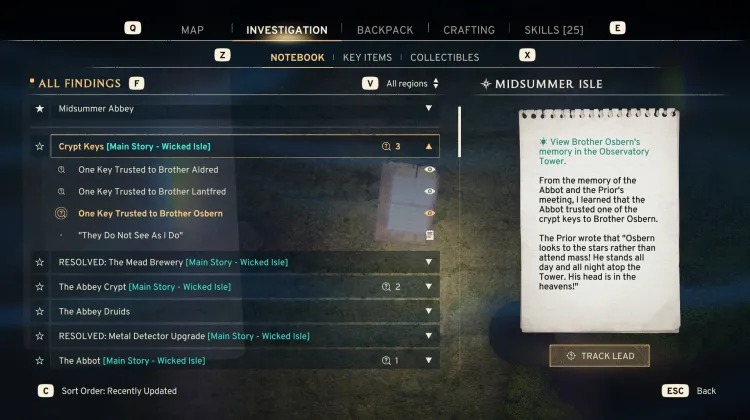 Kardeş Osbern'e Emanet Edilen Bir Anahtar