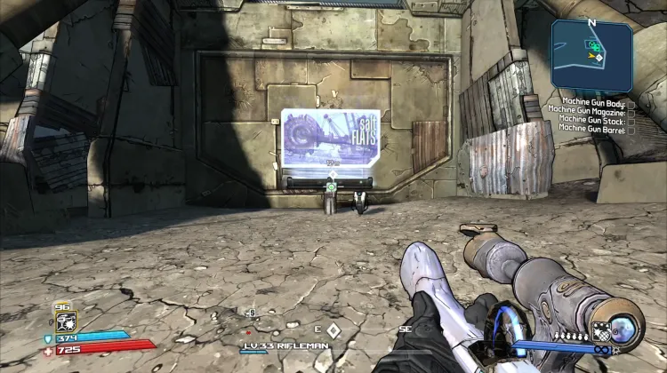 Map Exit to Salt Flats