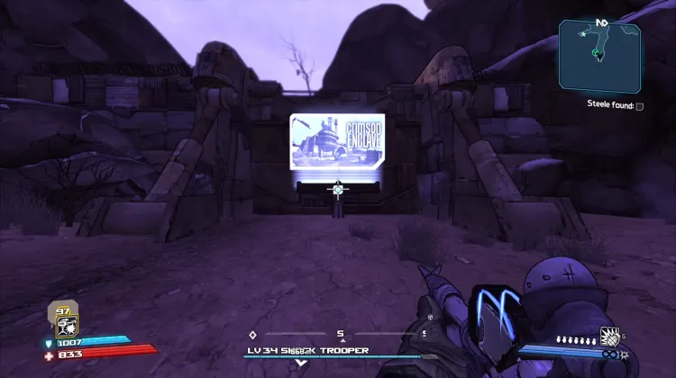 Map Exit to Crimson Enclave