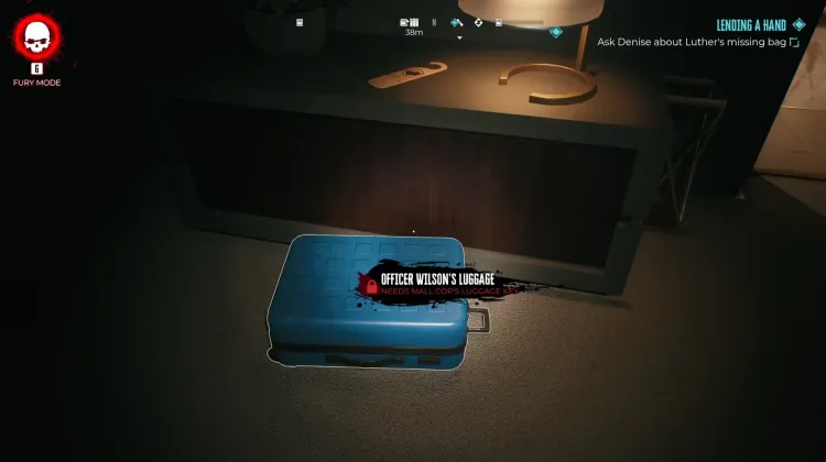 Offizier Wilsons Gepäck