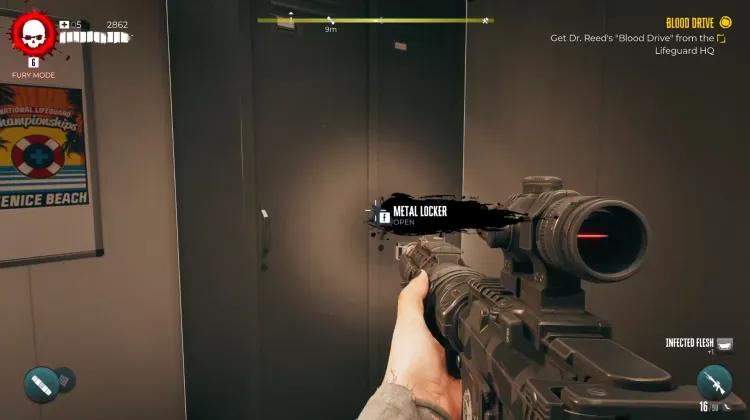 Metallspind und Kühlbox