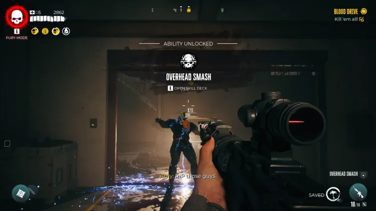 Überkopf-Schmetterball