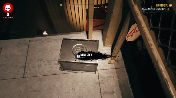 Zweite Etage-Metallkiste