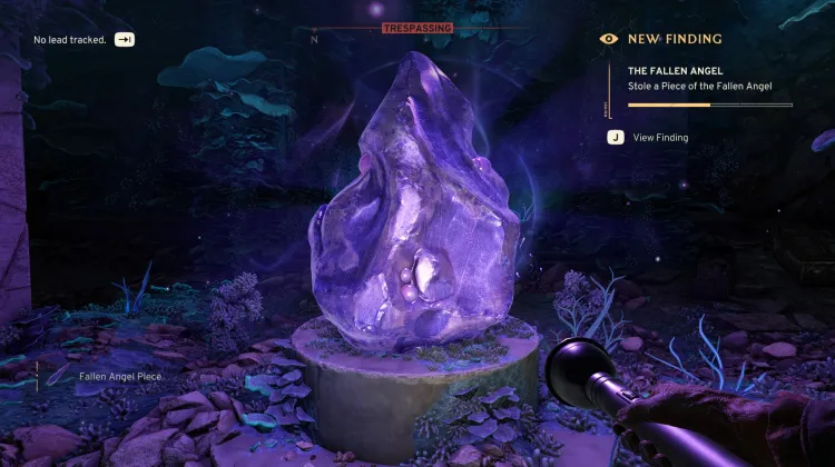 Stahl ein Stück des Gefallenen Engels