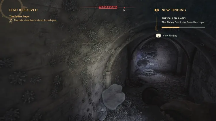 Die Abtei-Krypta wurde zerstört