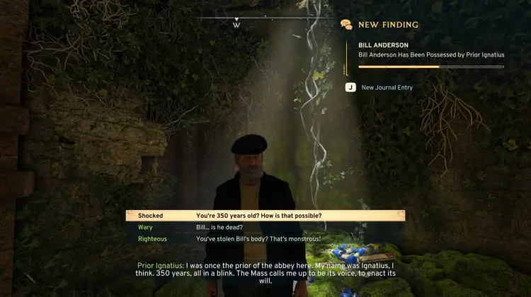 Bill Anderson wurde von Prior Ignatius besessen