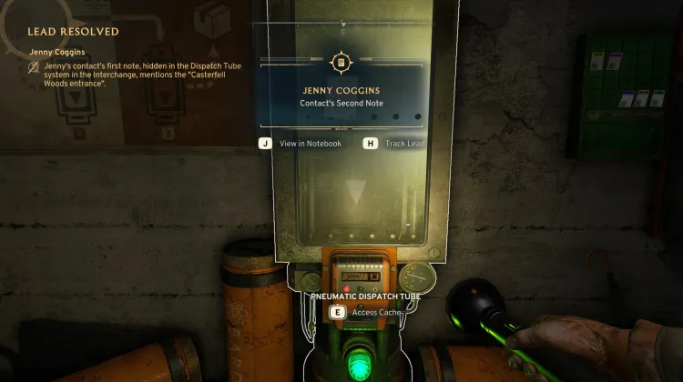 Note secondaire du contact (DLC Wicked Isle)