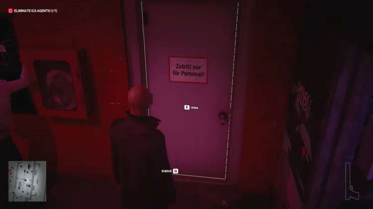 Staff Area Locked Door