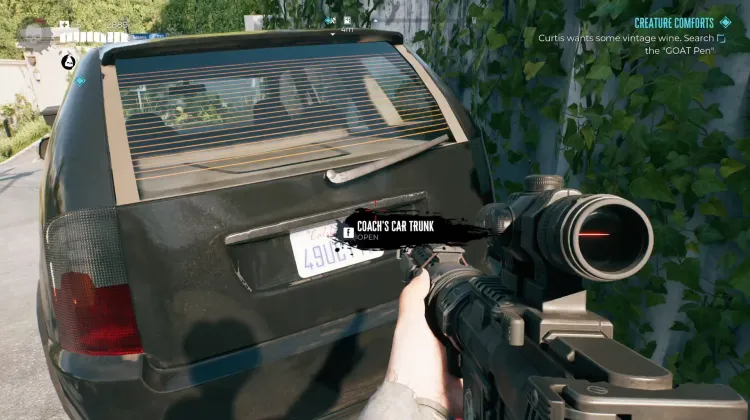 Kofferraum des Trainers