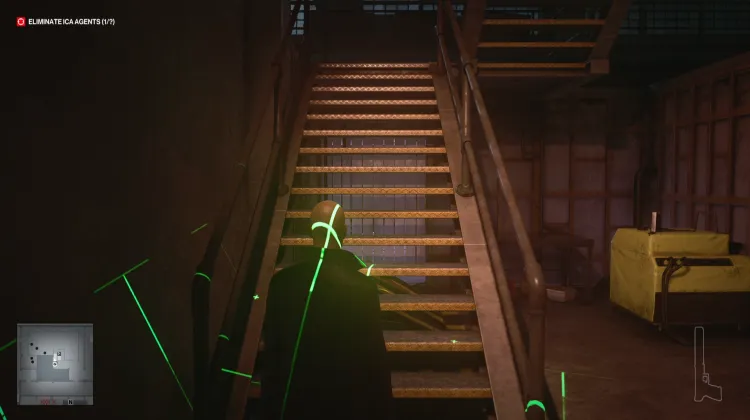 Stufe 1 - Stufe 2 Treppe