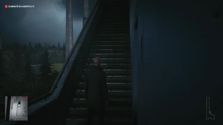 Stufe 1 - Stufe 2 Treppe