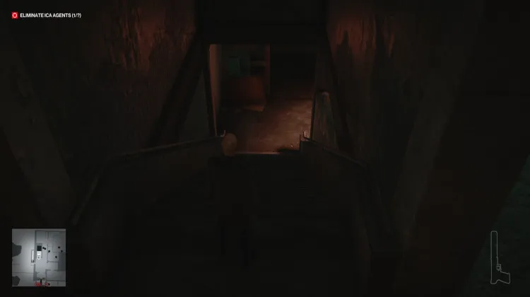 Ebene 1 - Ebene 0 Treppe