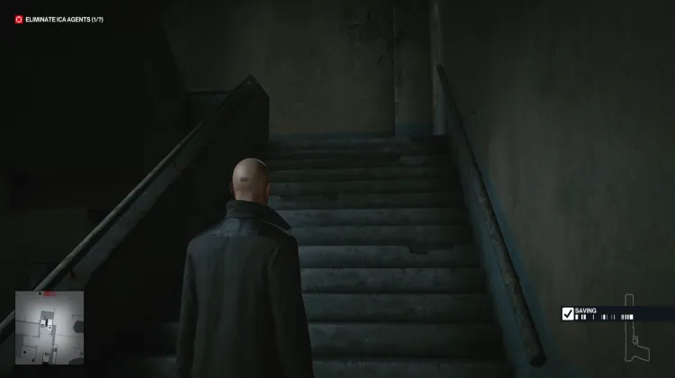 Stufe 1 - Stufe 2 Treppe