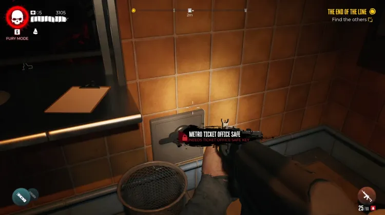 Metro-Fahrkartenschalter-Safe