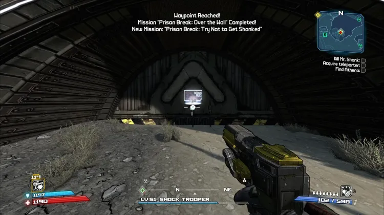 Saída do Mapa para o Palácio Locdown