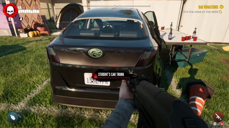 Bagagliaio dell'Auto dello Studente