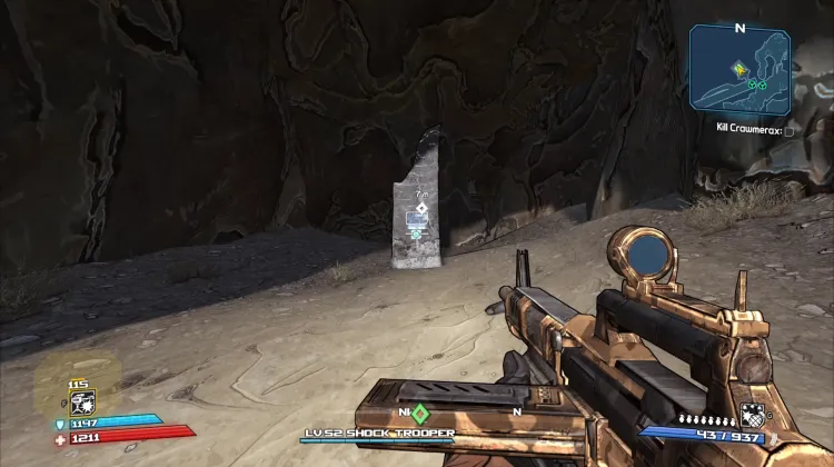 Saída do Mapa para o Covil de Crawmerax