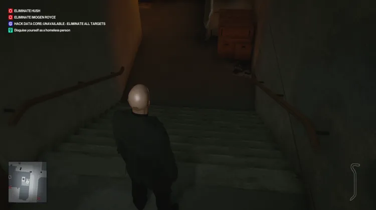 Ebene 1 - Ebene 0 Treppe