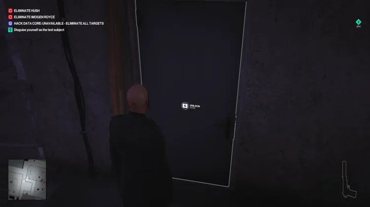 Porta Trancada do Laboratório de Referência
