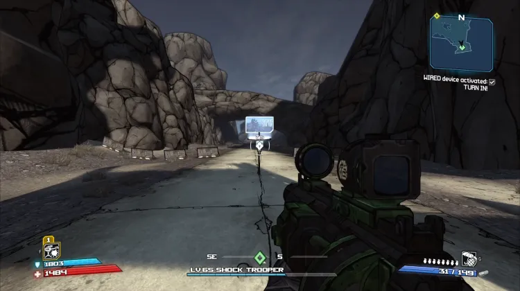 Saída do Mapa para Estação Tartarus