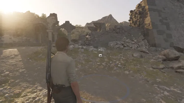 Ruins of The Temple of Neptune by Lago Efesto