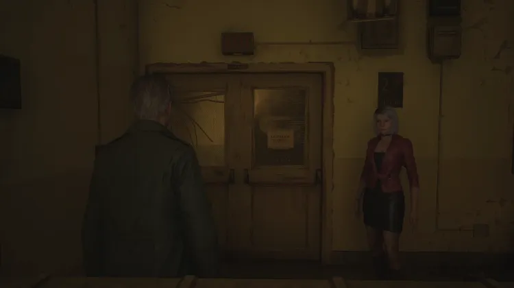 Porta da Escadaria do Hospital Brookhaven 2º Andar