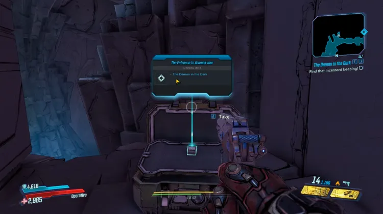 Der Eingang zu Azamak-mur