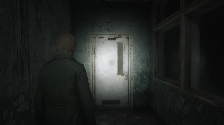 Porte de l'arrière-salle de l'infirmerie