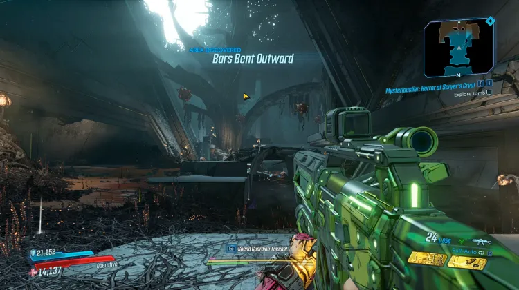 Gitter nach außen gebogen