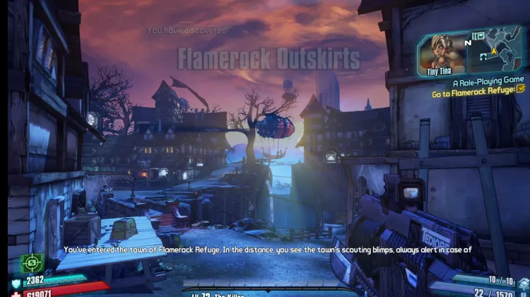 Flammenfels-Außenbezirke