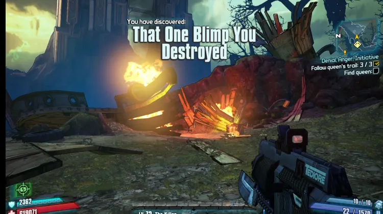 Das eine Luftschiff, das du zerstört hast