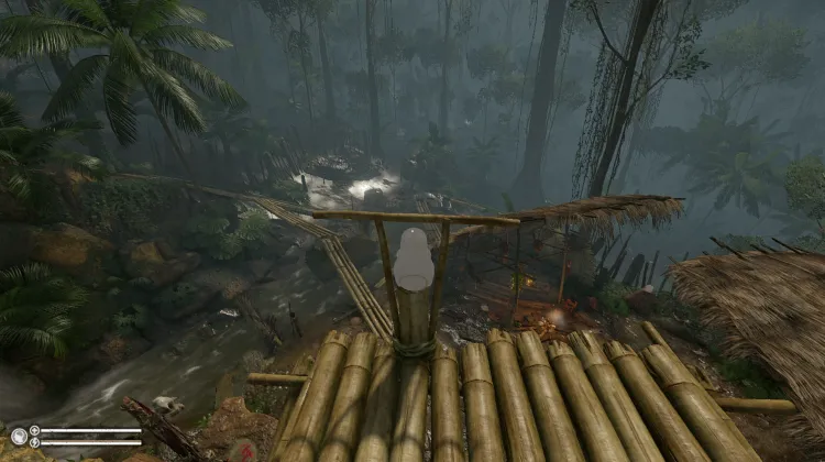 Die Wächter-Affenstatue - Augen