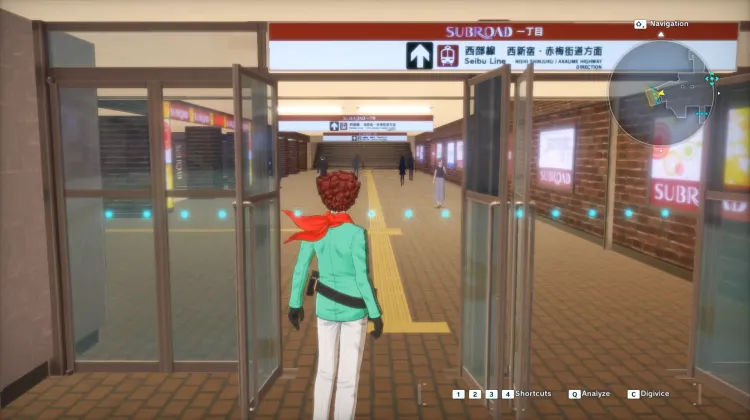 Seibu-Shinjuku : Intersection du Pont Supérieur