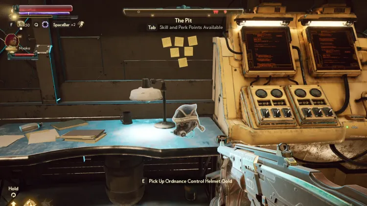 Casque de Contrôle d'Artillerie Doré