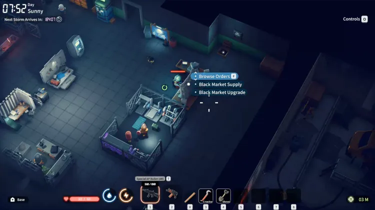 Point de contact du marché noir