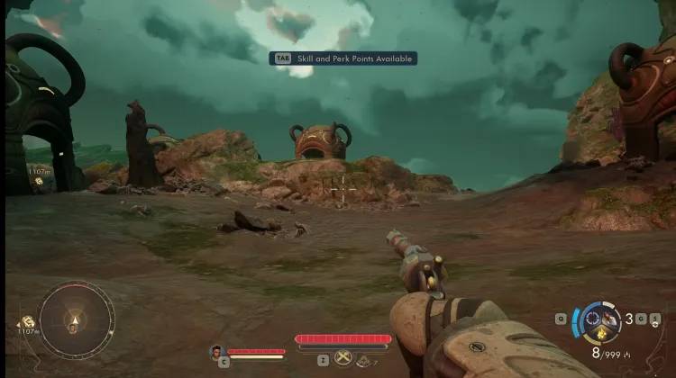 Zone d'atterrissage de capsule de largage